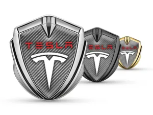 Tesla Emblem Car Badge Customizable Force Design